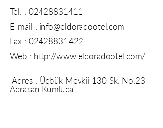 Eldorado Otel iletiim bilgileri